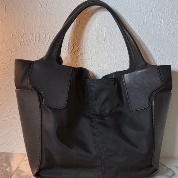Authentic JIL SANDER (Original) Made in Italy | Mixed-Material Tote Black - Picture 4 of 16